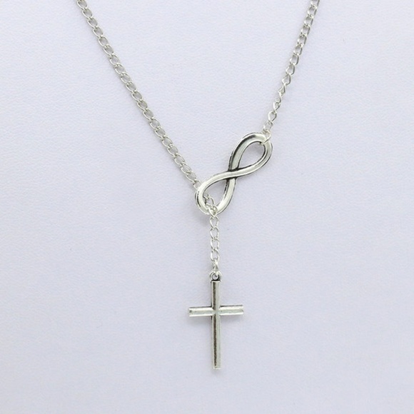 🌺4/$25🌺 New Infinity Cross Necklace - Picture 2 of 2